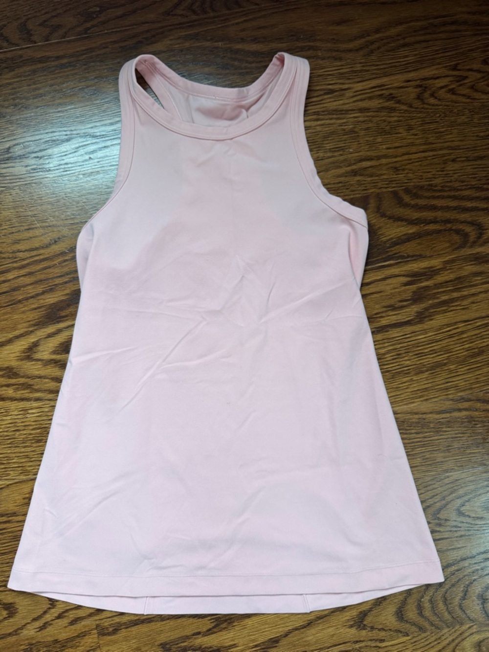 Light Pink Women's Lululemon Hip Length Tank Top - Racerback Style